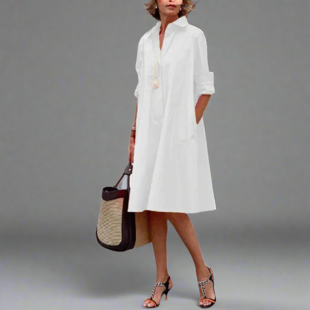 Sandrine | Lässiges und Elegantes Polo-Kleid