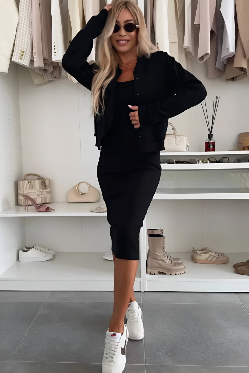Manon™ | Bequeme Midi Kleid & Weste