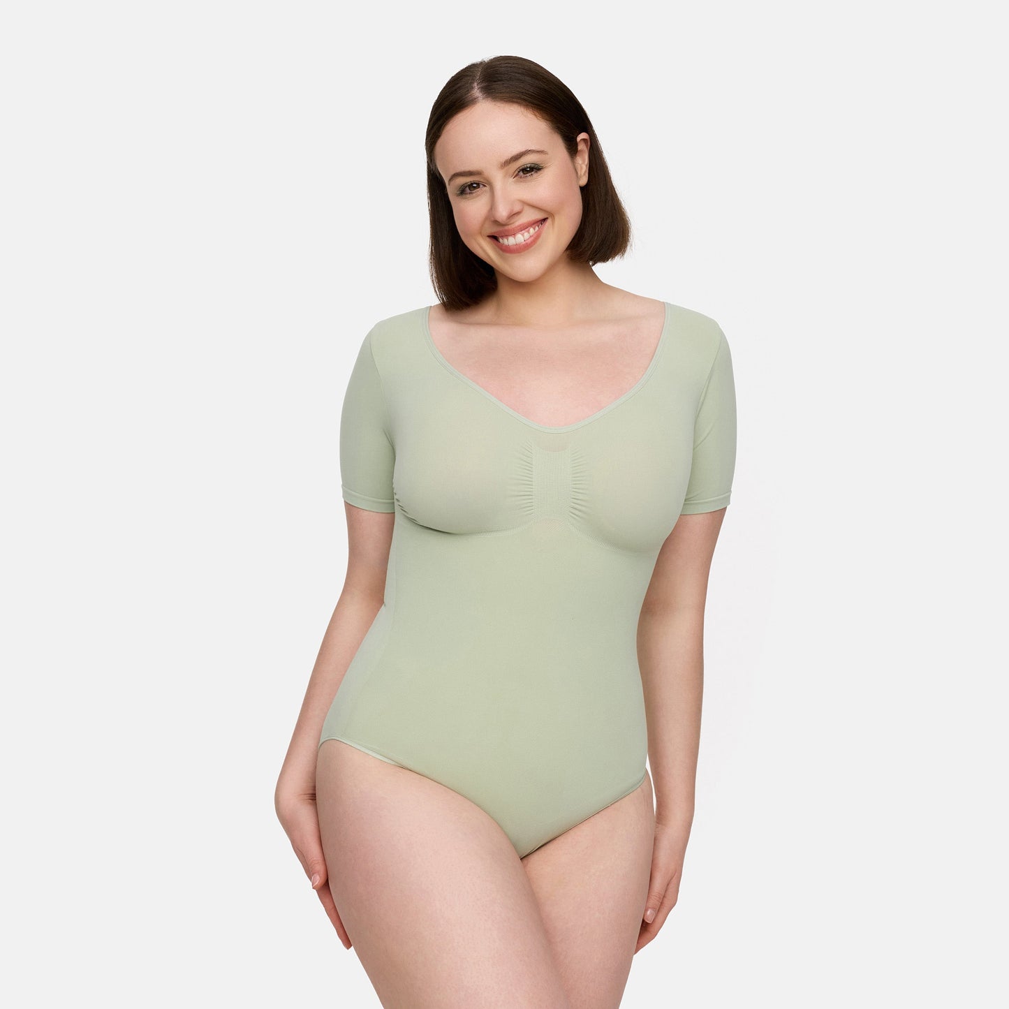T-Shirt-Bodysuit formende Shapewear mit Kordel