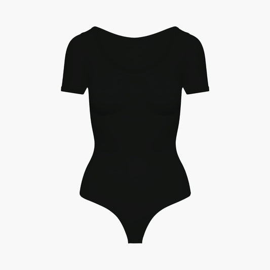 T-Shirt-Bodysuit formende Shapewear mit Kordel