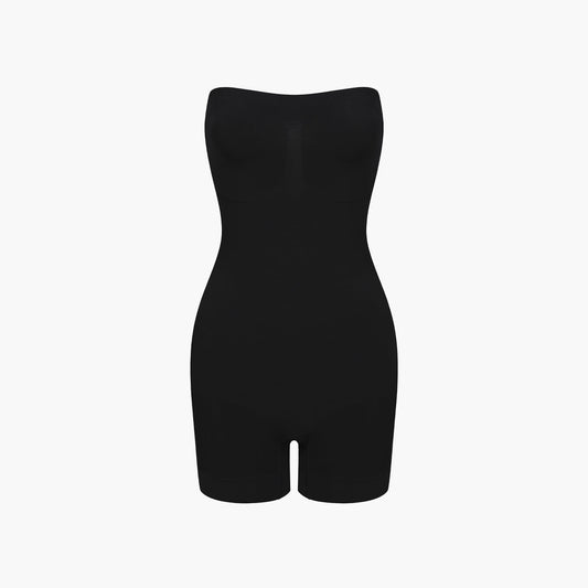 Strapless Bodysuit formende Shapewear mit kurzer Hose