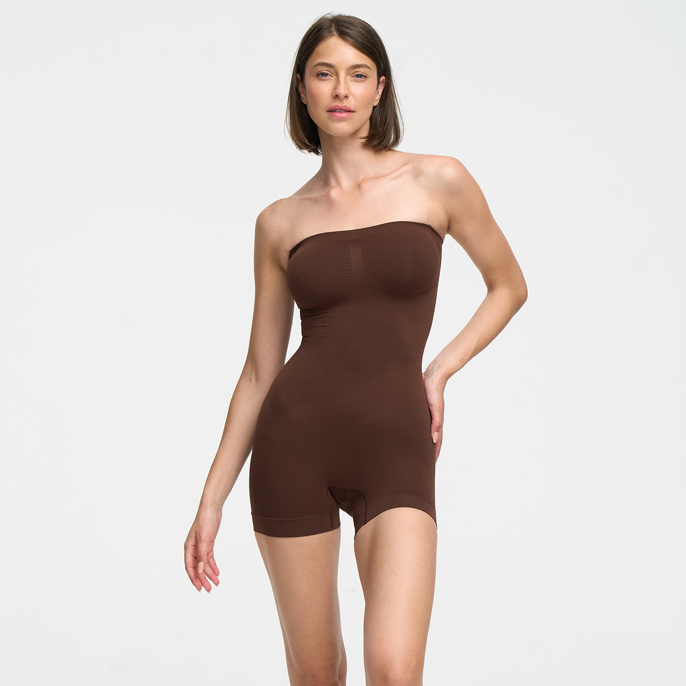 Strapless Bodysuit formende Shapewear mit kurzer Hose