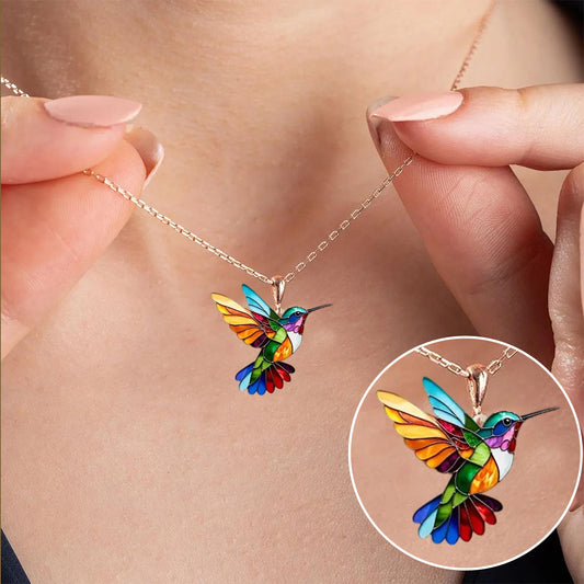 Multicolor Kolibri Kette – Für Vogel-Liebhaber & Schmuck-Fans
