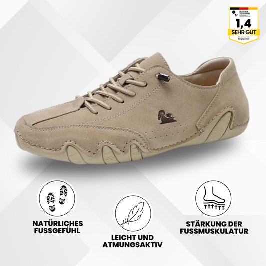 OrthoActive - ergonomische, schmerzlindernde & wasserdichte Leder-Barfußschuhe