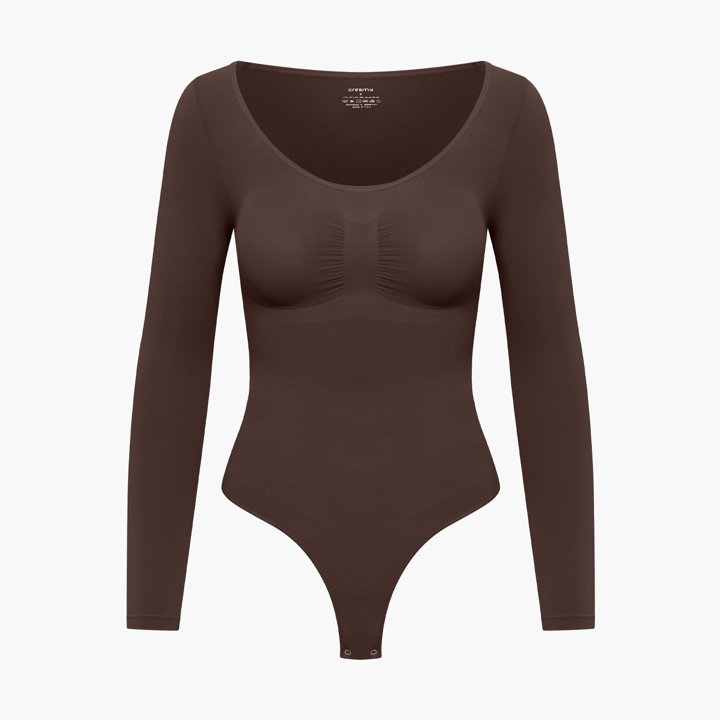 Bodysuit Sculpting Shapewear mit langen Ärmeln und Kordel