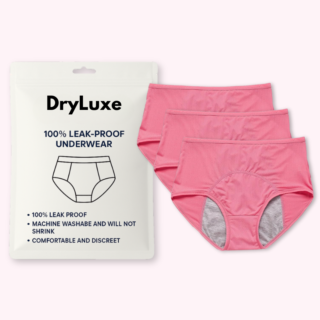 DryLuxe - 100% auslaufsichere Unterwäsche - 3er-Pack