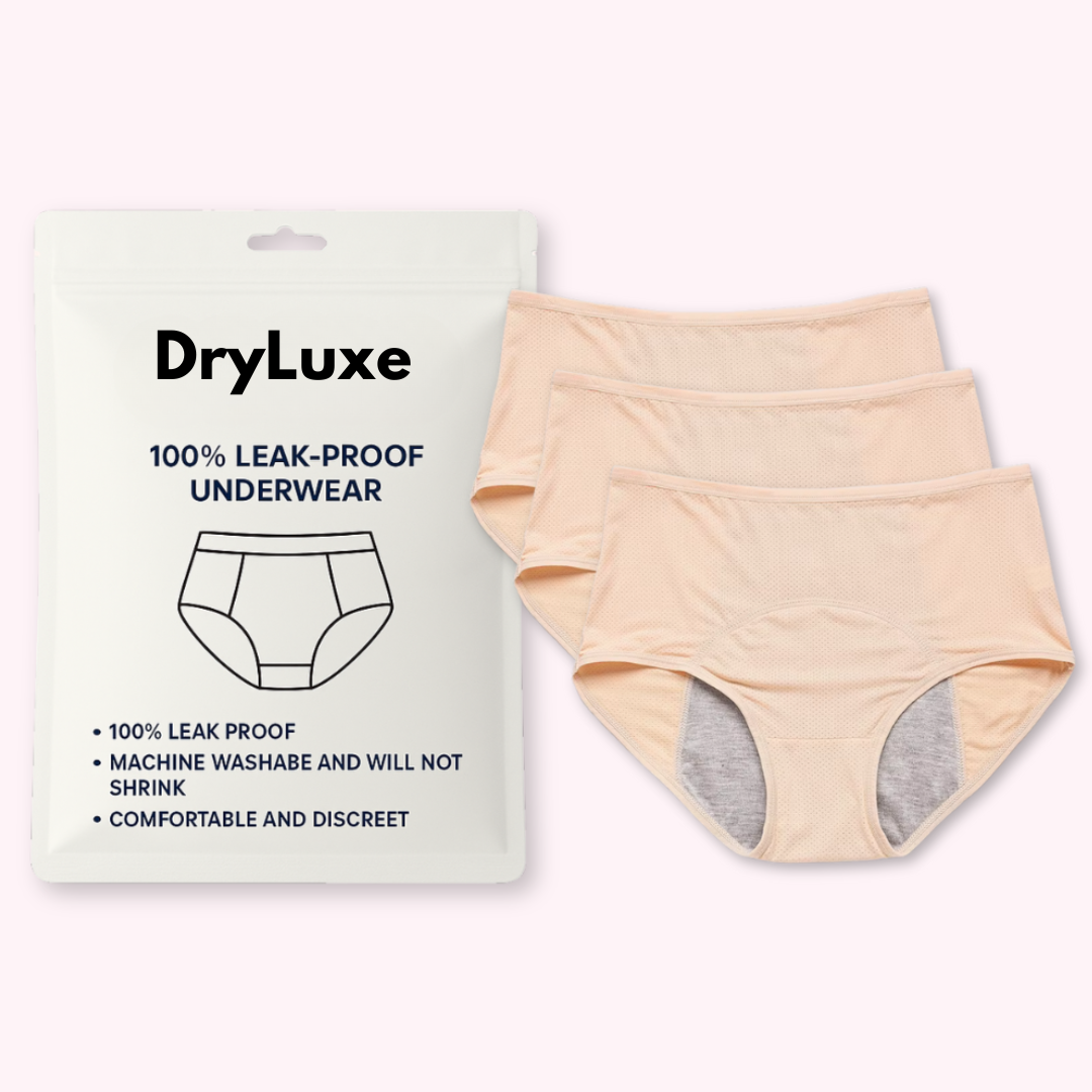DryLuxe - 100% auslaufsichere Unterwäsche - 3er-Pack