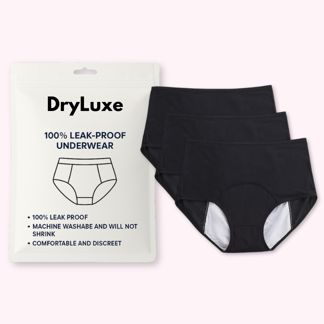 DryLuxe - 100% auslaufsichere Unterwäsche - 3er-Pack