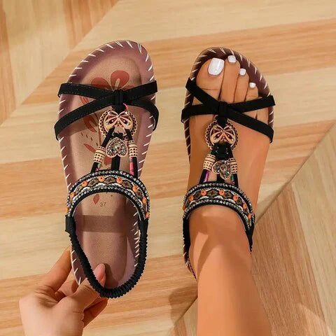 Katherine - Boho Flache Sandalen I Letzter Tag 80% Rabatt!