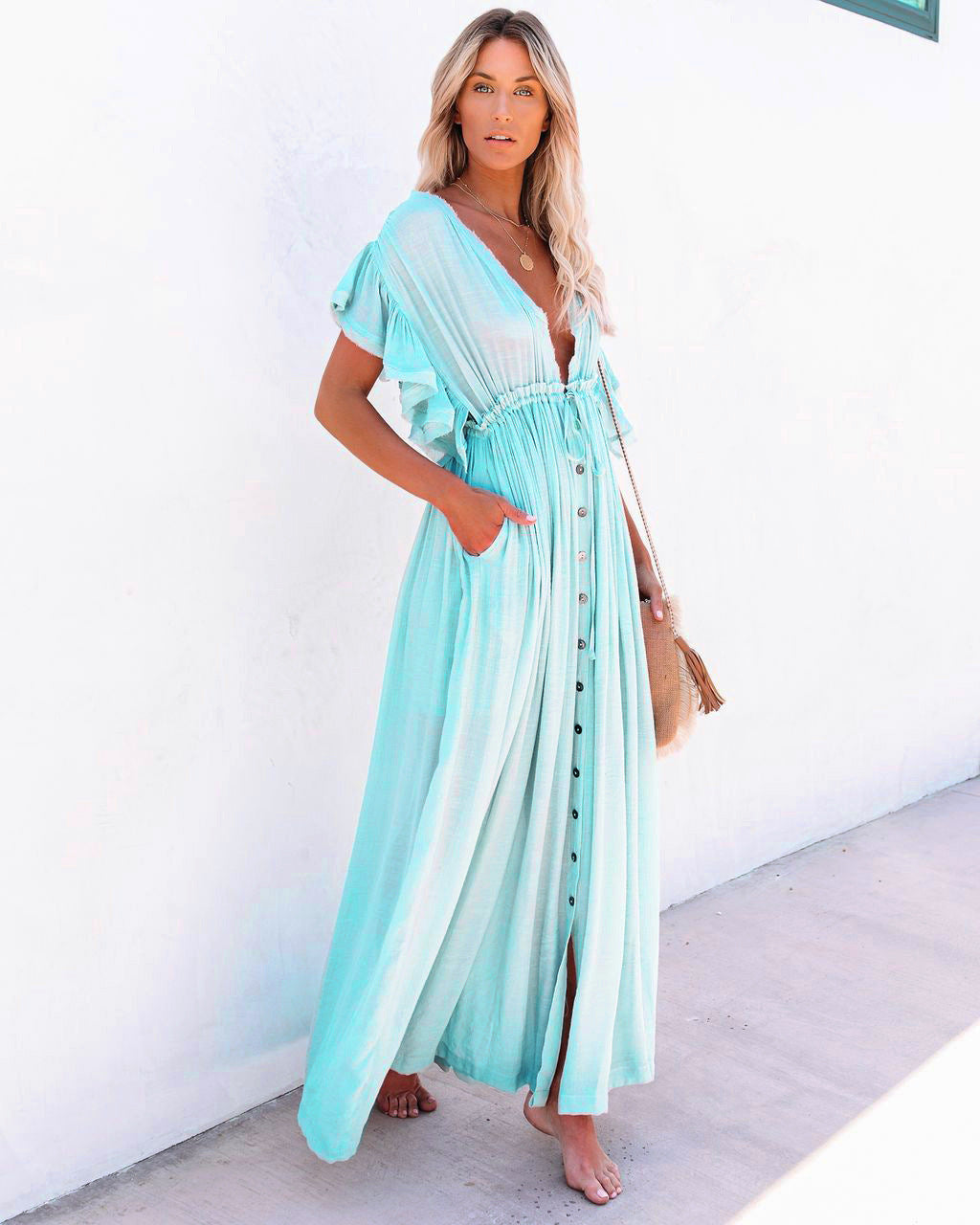 Viraelis - One-Size Sommerbrise Strandkleid