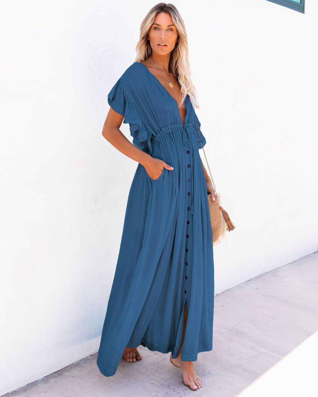 Viraelis - One-Size Sommerbrise Strandkleid