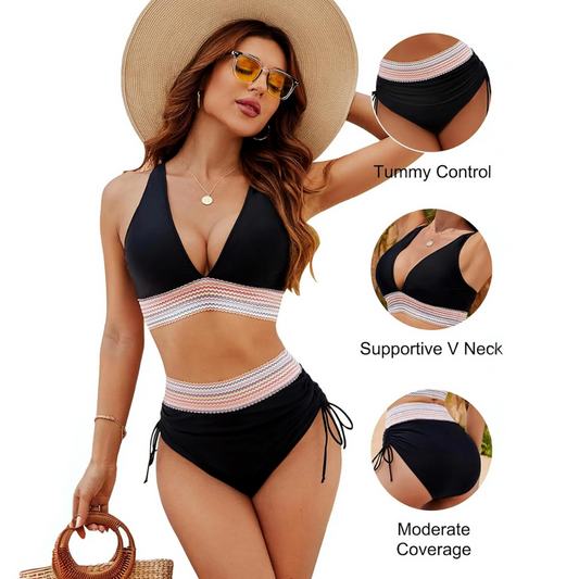 Noor - Hochtailliertes Bikini-Set - Letzter Tag 80% Rabatt!