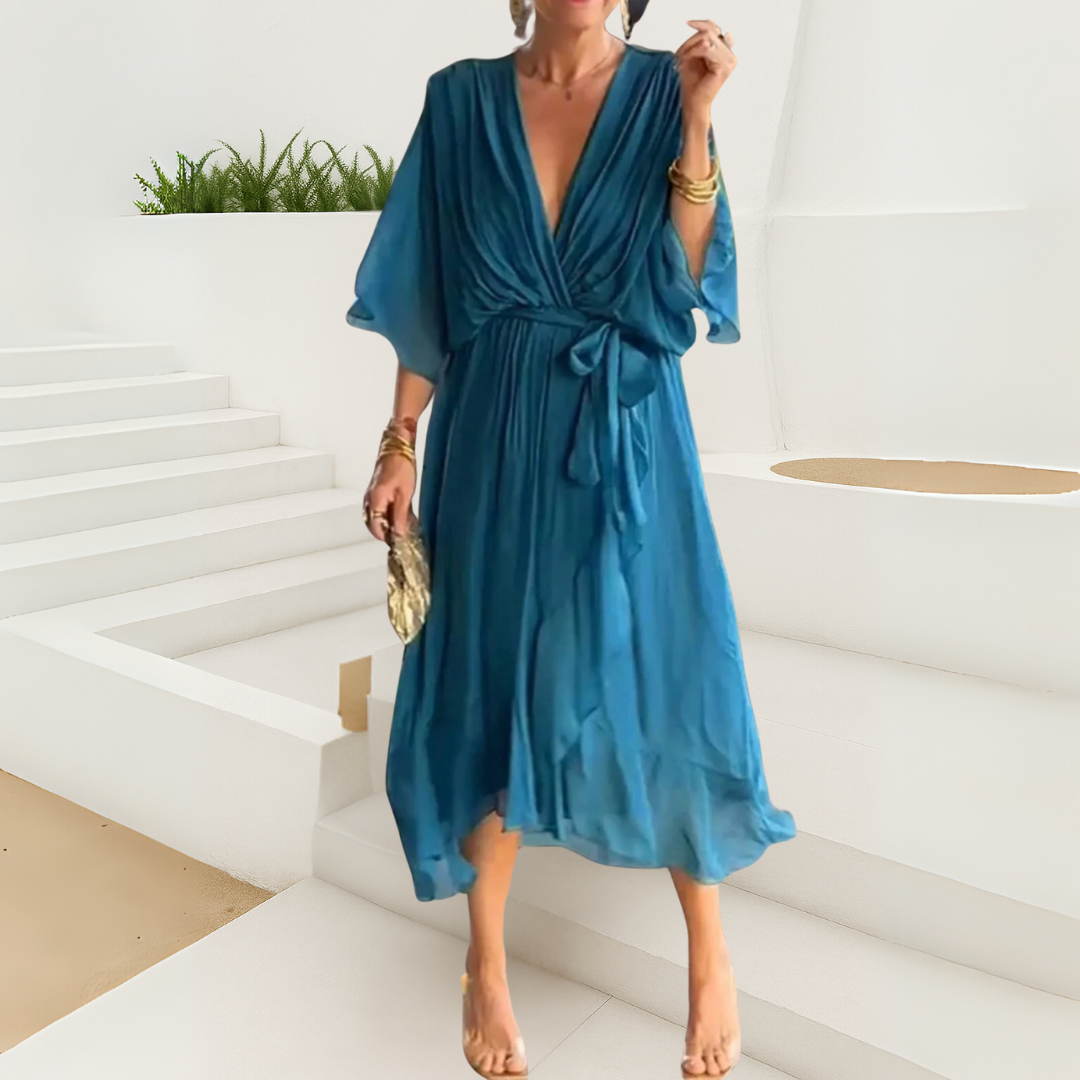Sylvia™-Kleid mit V-Ausschnitt