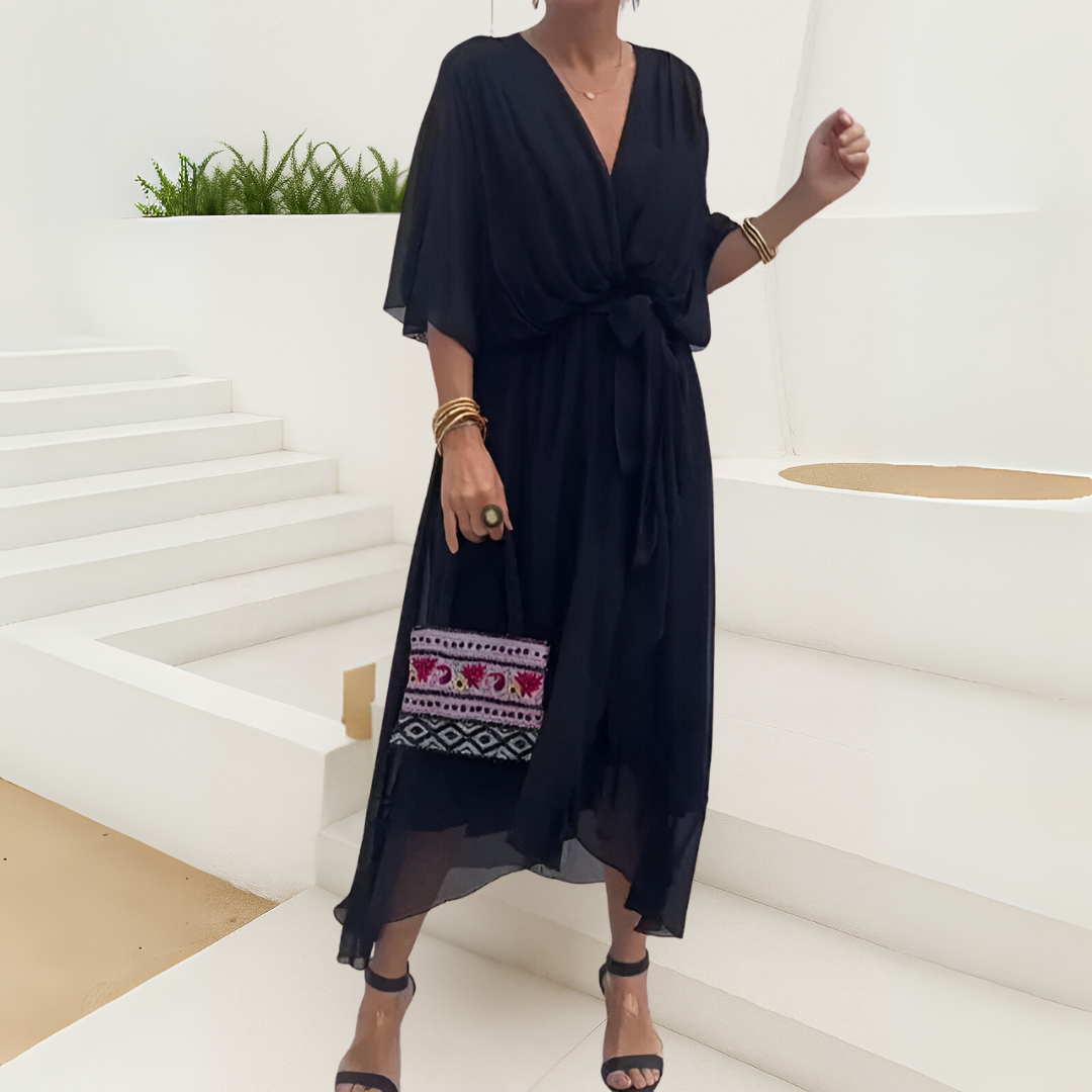 Sylvia™-Kleid mit V-Ausschnitt