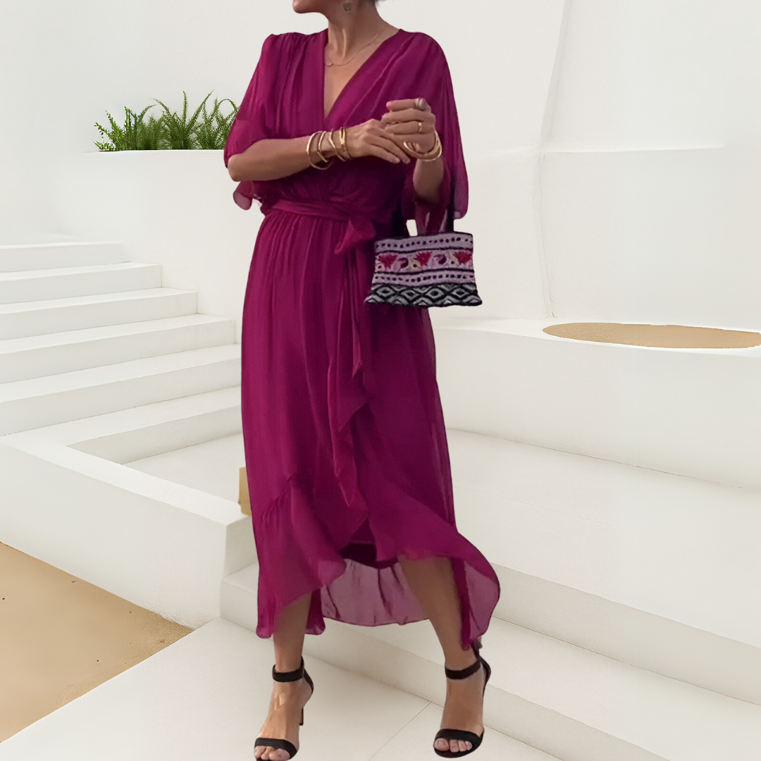 Sylvia™-Kleid mit V-Ausschnitt