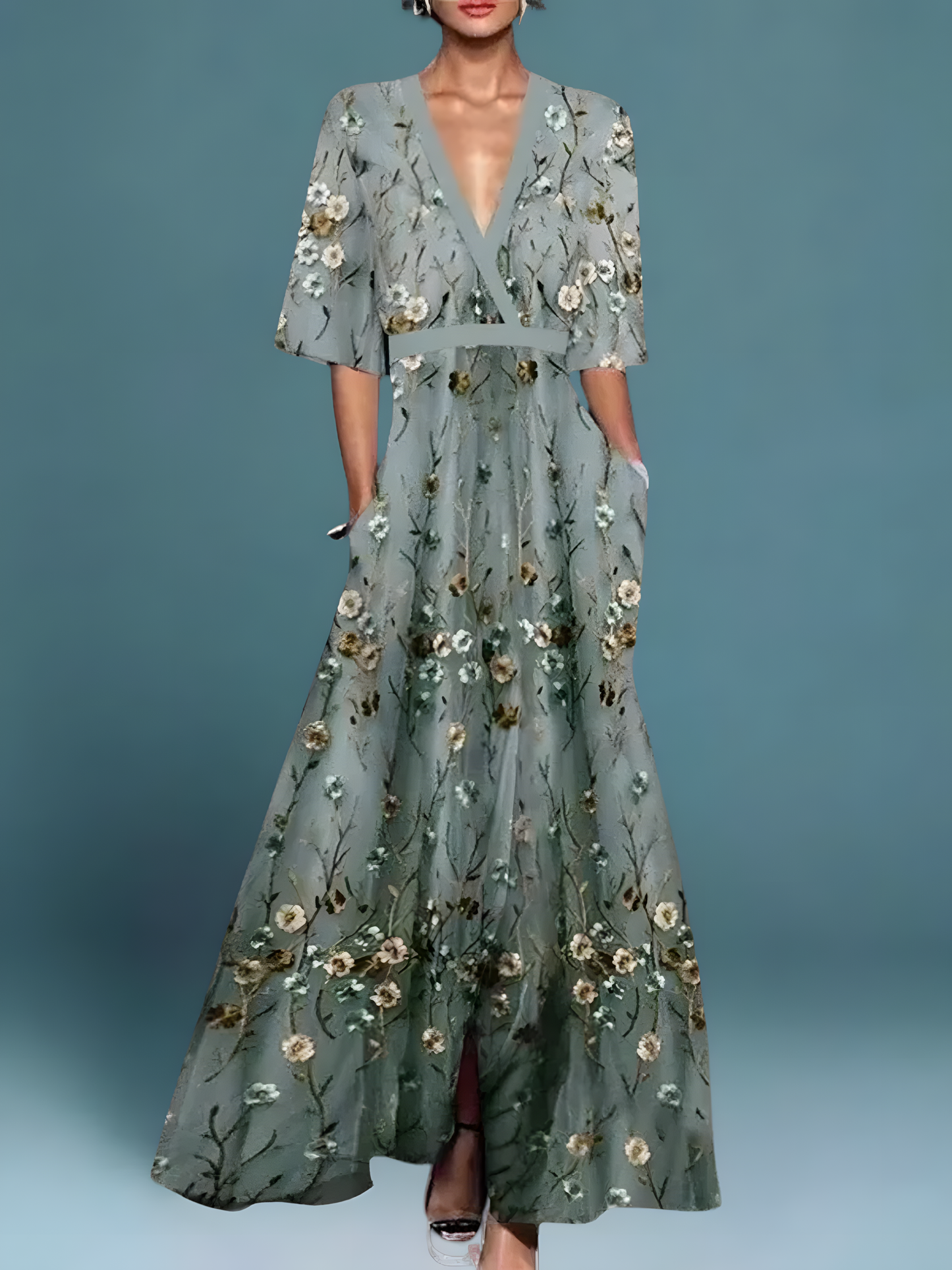 Laure | Elegantes Blumenkleid