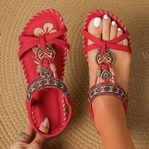 Katherine - Boho Flache Sandalen I Letzter Tag 80% Rabatt!