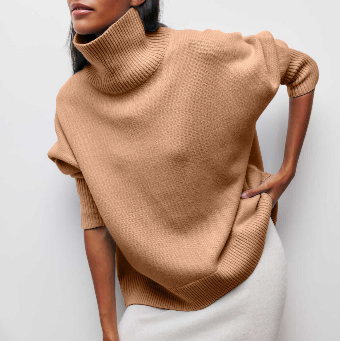 Marjolaine | Strick-Dolcevita-Pullover