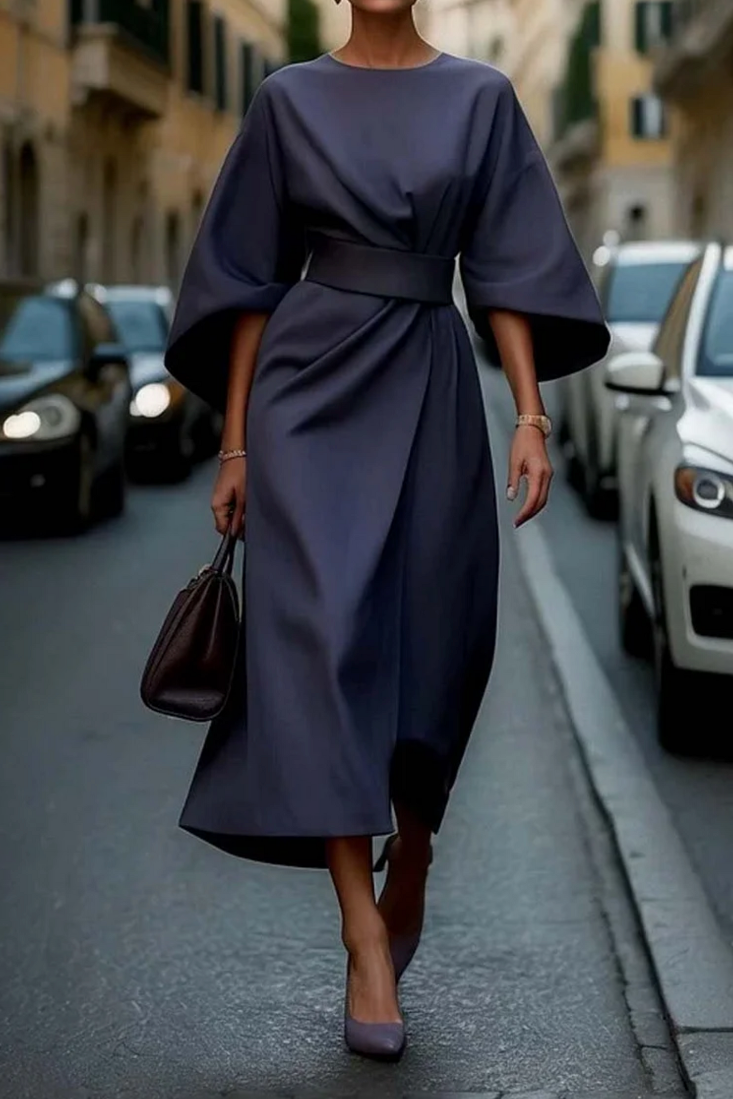 Cyvion - Zeitloses, Elegantes Kleid mit Raffinierten Details