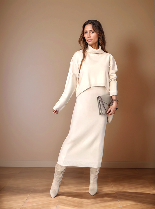 Sairan - Zweiteiliges Set mit Rollkragenpullover