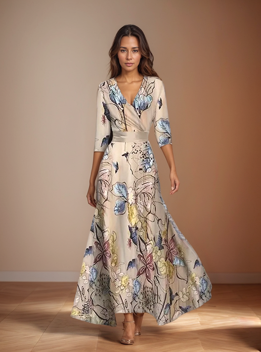 Viraelis - Bunte Blumenkleid