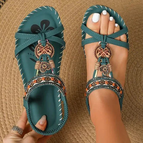 Katherine - Boho Flache Sandalen I Letzter Tag 80% Rabatt!