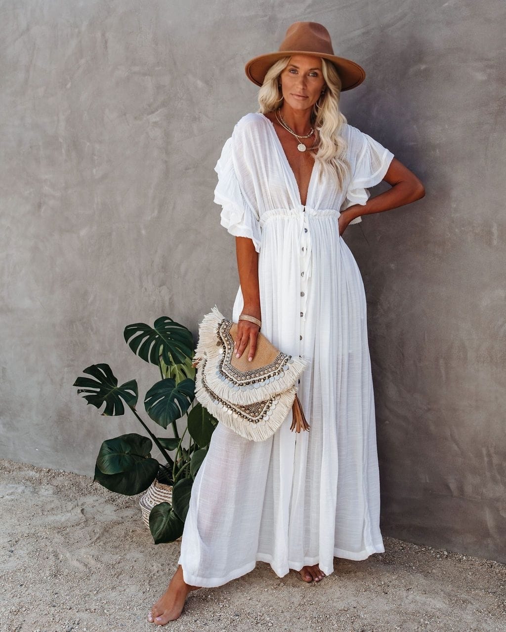 Viraelis - One-Size Sommerbrise Strandkleid