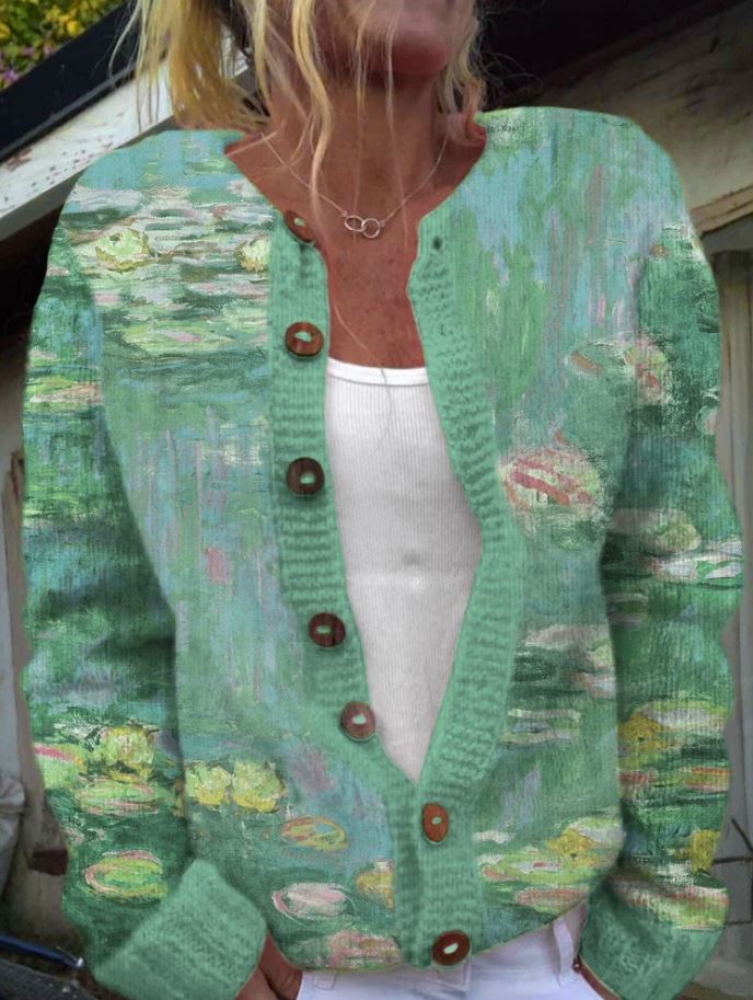 Anwen | Grüner Cardigan