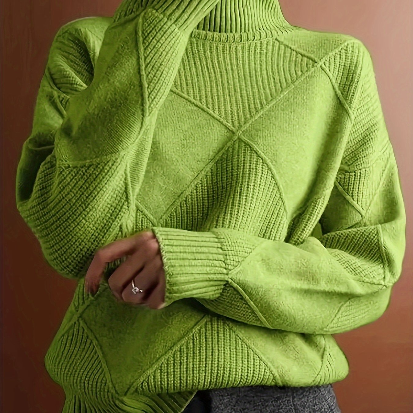 Ameline | Strickpullover mit hohem Kragen