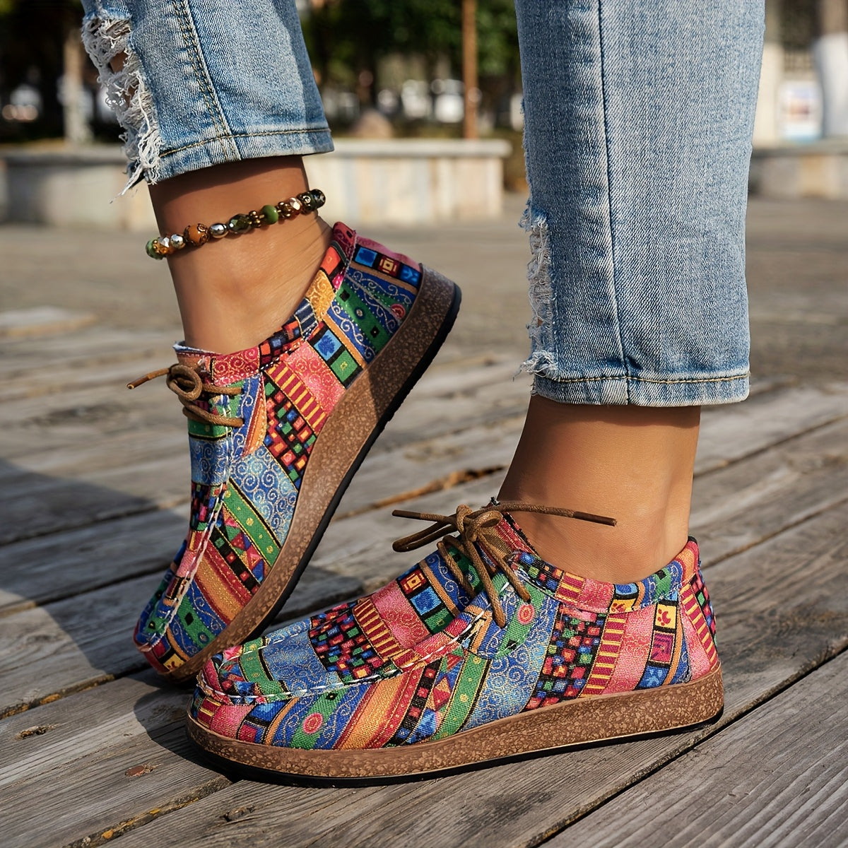 Beeckhoven™ | Bunte Retro Damenschuhe