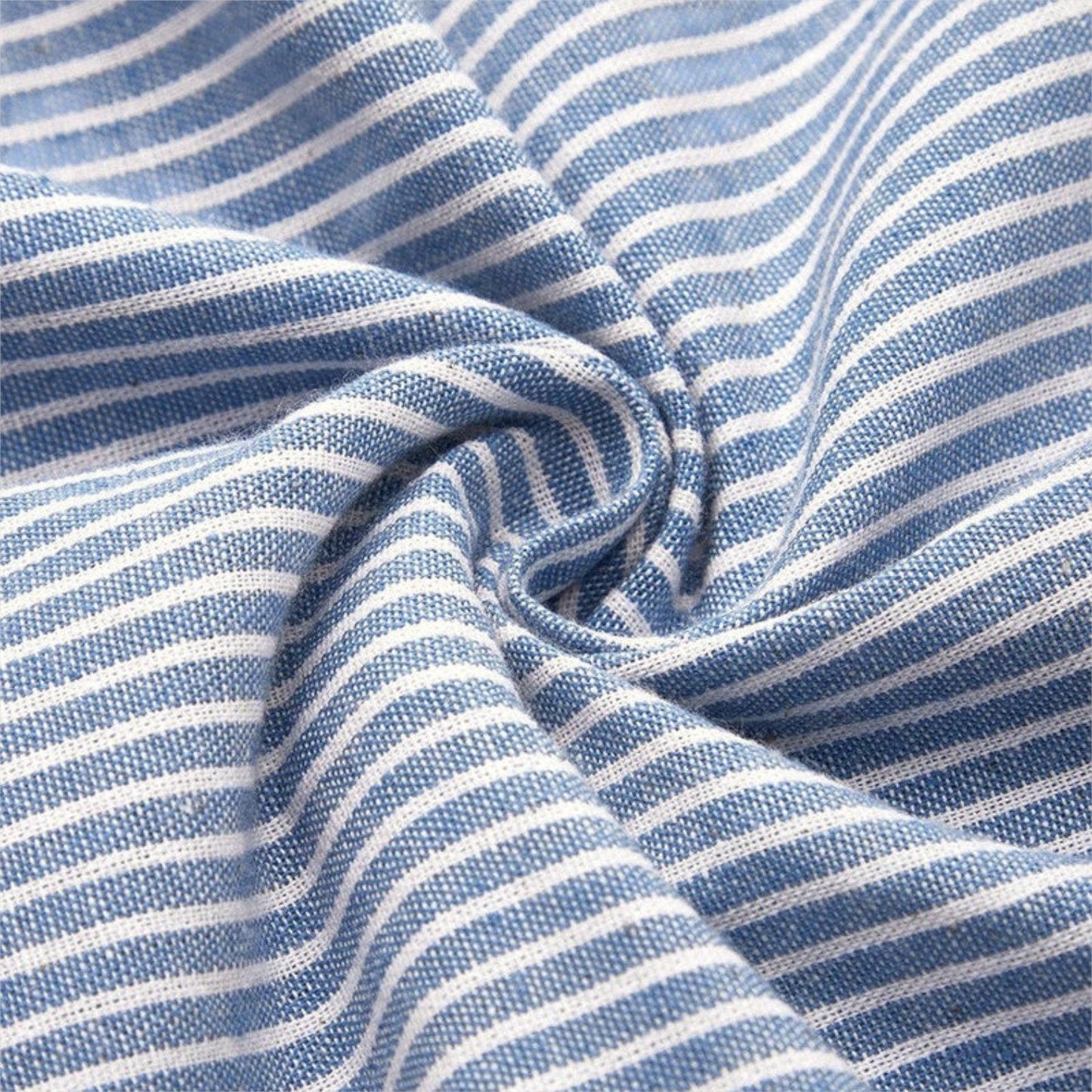 Mirone™ | Midi Kleid Gestreift Baumwolle