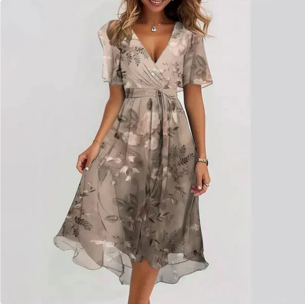 Matilde - Farbenfrohes Maxikleid