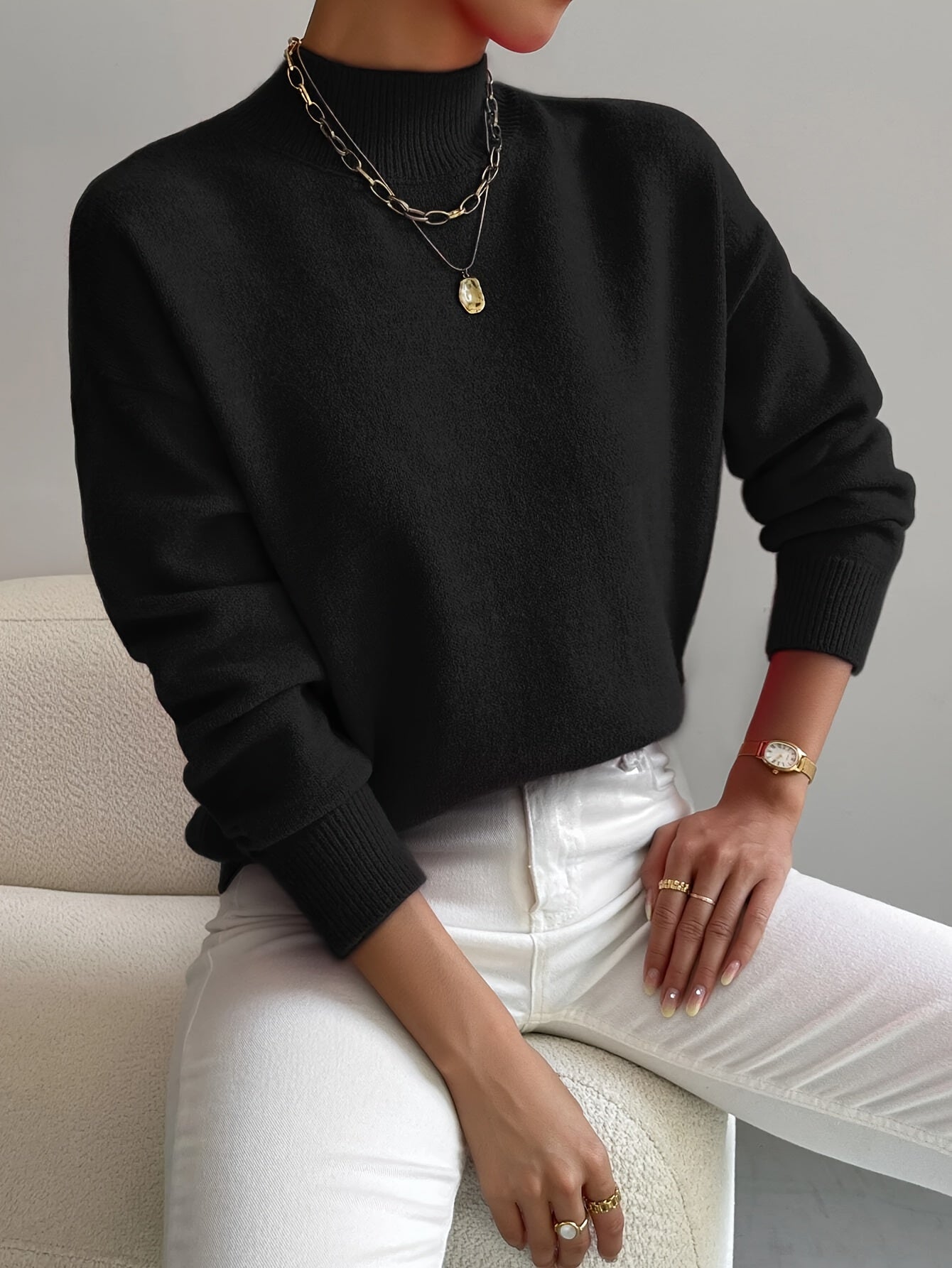 Maria | Elegante und Bequeme Rollkragenpullover