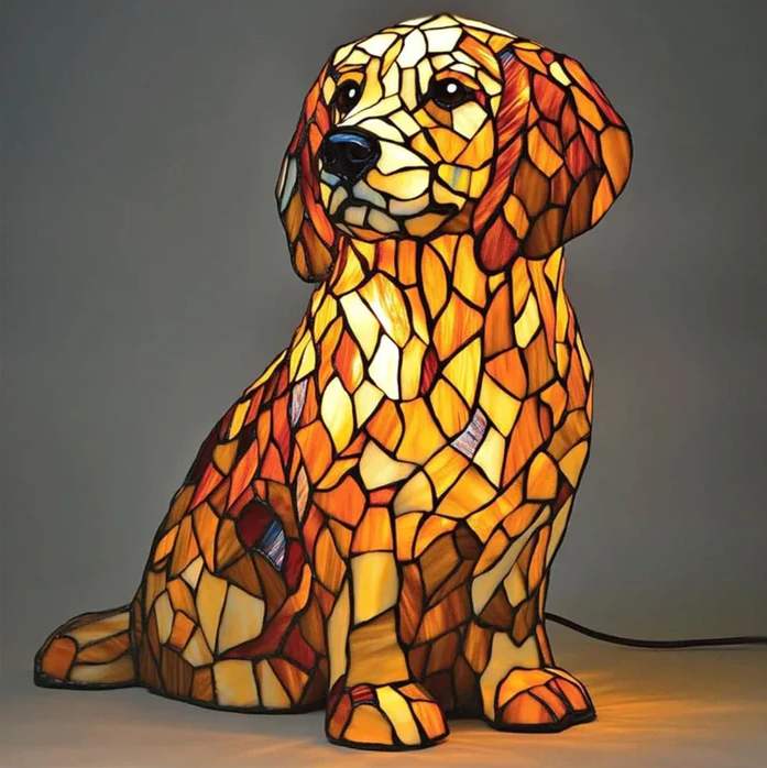 Spirituelles Lys Golden Retriever Figur