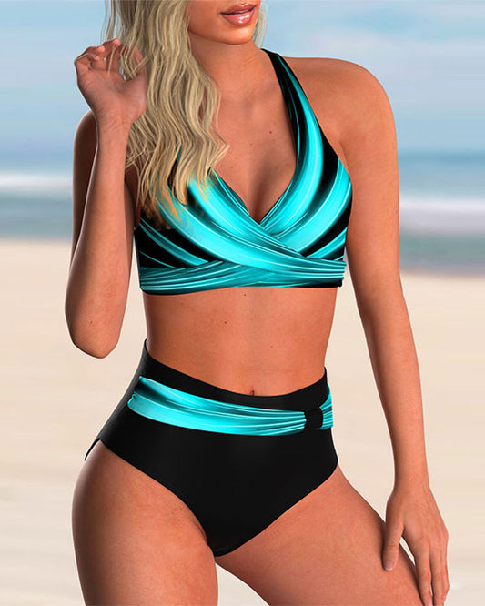 Victoria | Bikiniset mit Kreuzdetail und Print - Letzter Tag 80% Rabatt!