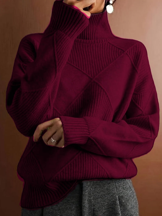 Ameline | Strickpullover mit hohem Kragen