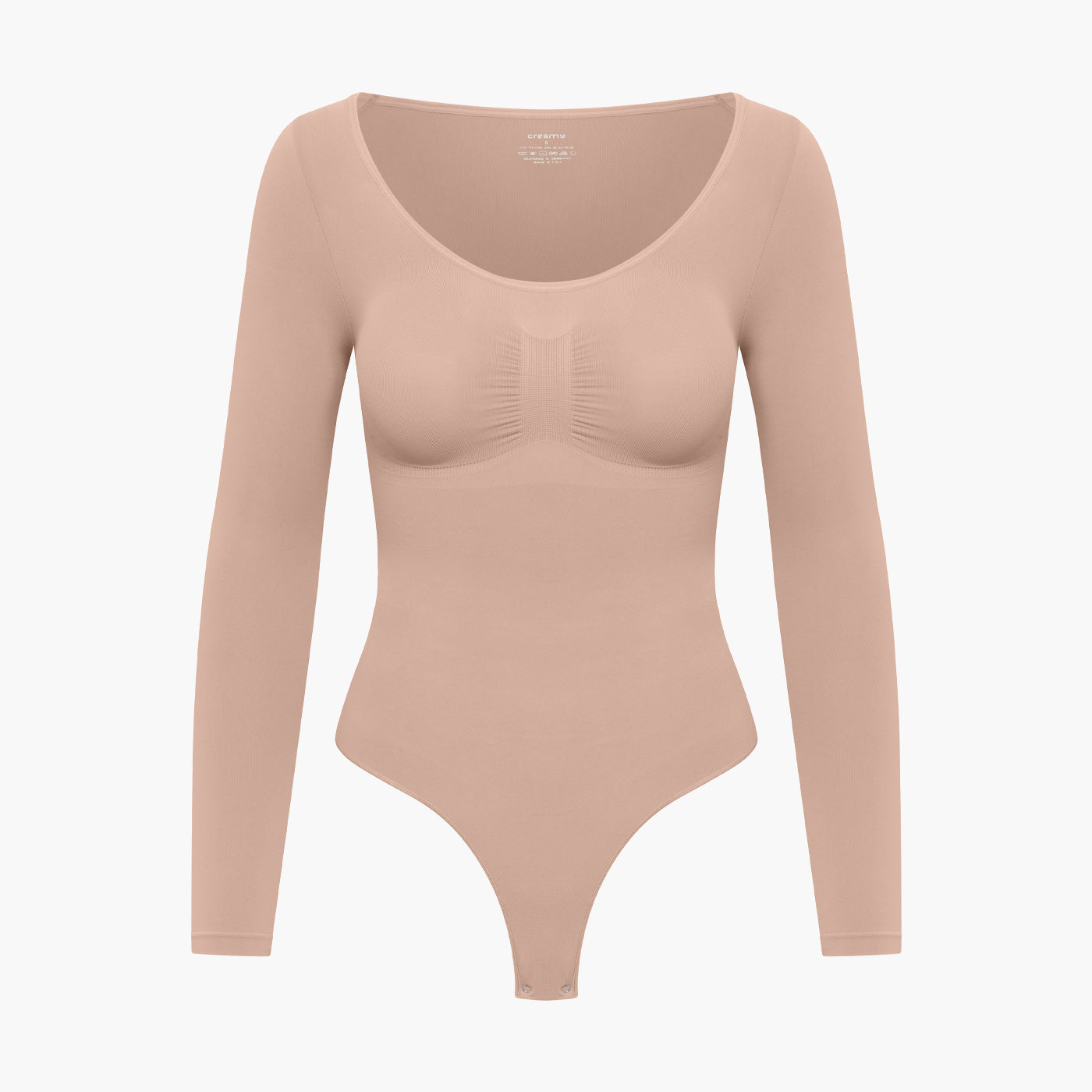 Bodysuit Sculpting Shapewear mit langen Ärmeln und Kordel