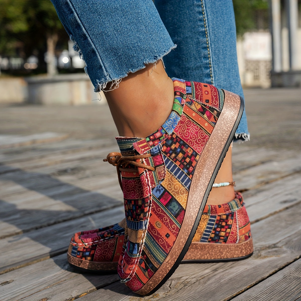 Beeckhoven™ | Bunte Retro Damenschuhe