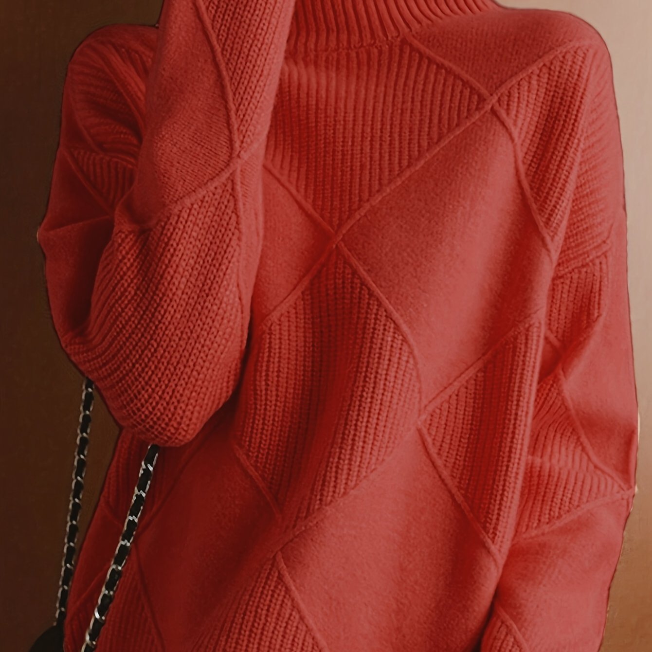 Ameline | Strickpullover mit hohem Kragen