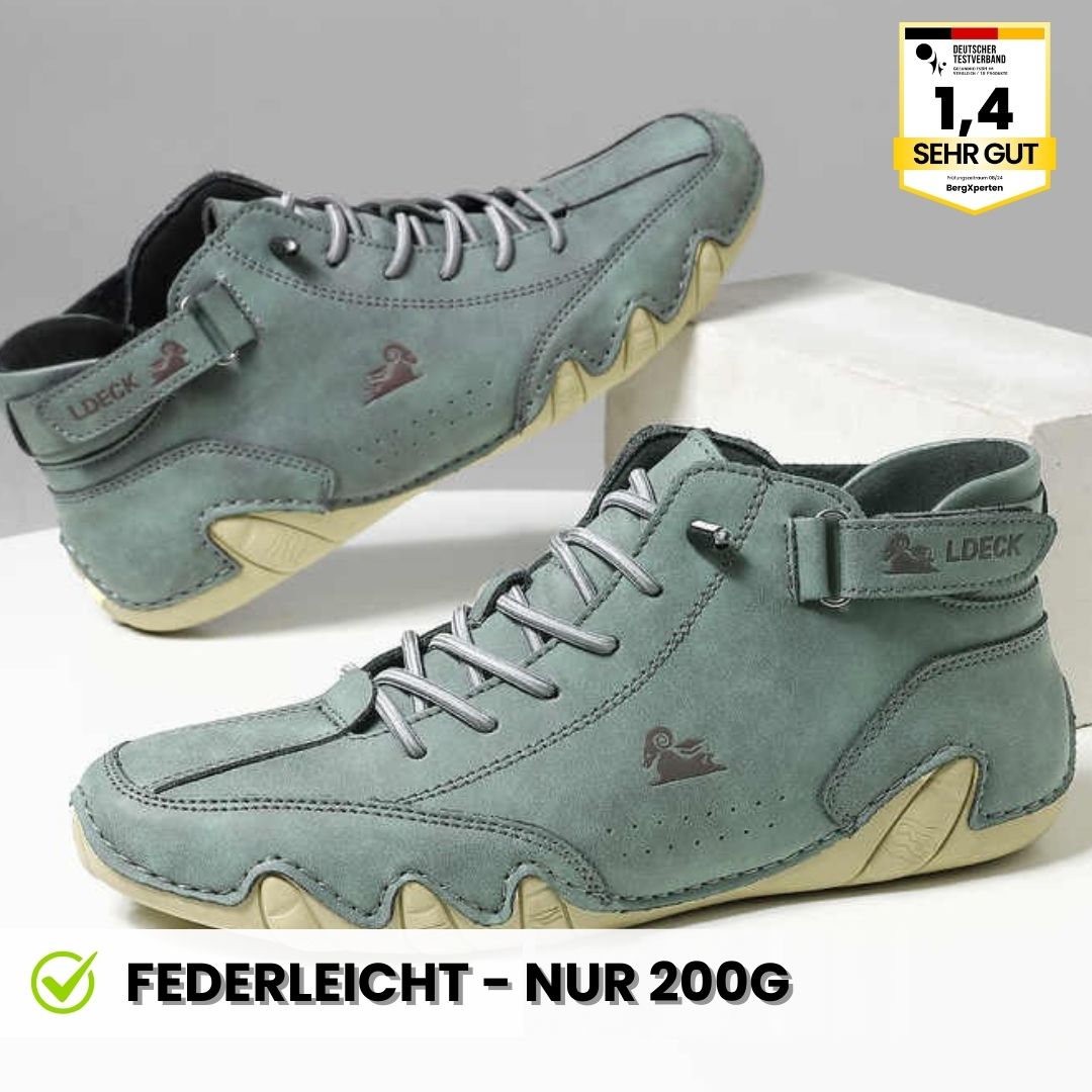 Alpaca™ - ergonomischer, wasserdichter & schmerzlindernder Leder-Barfußschuh