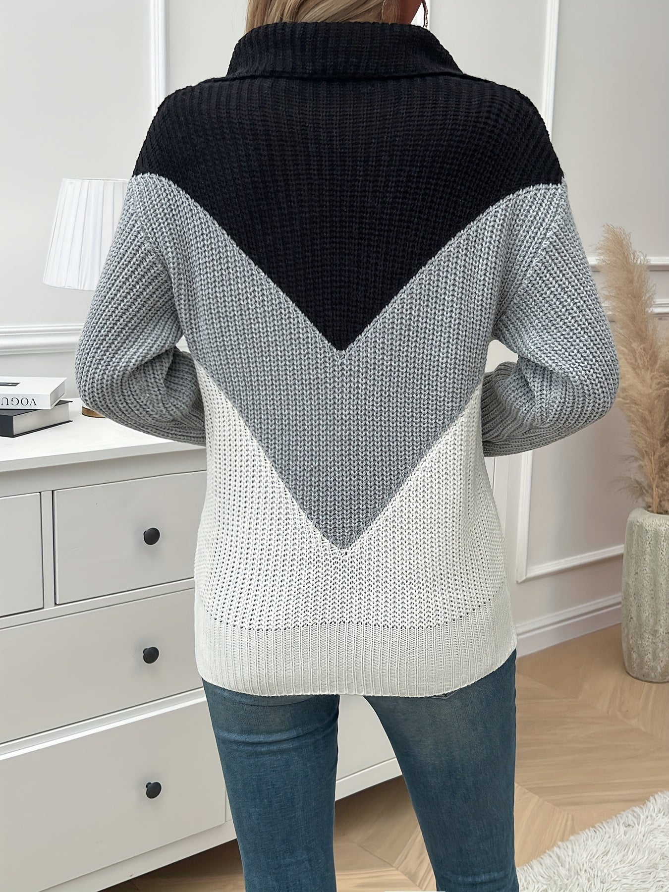 Yvette | Strickpullover mit hohem Kragen