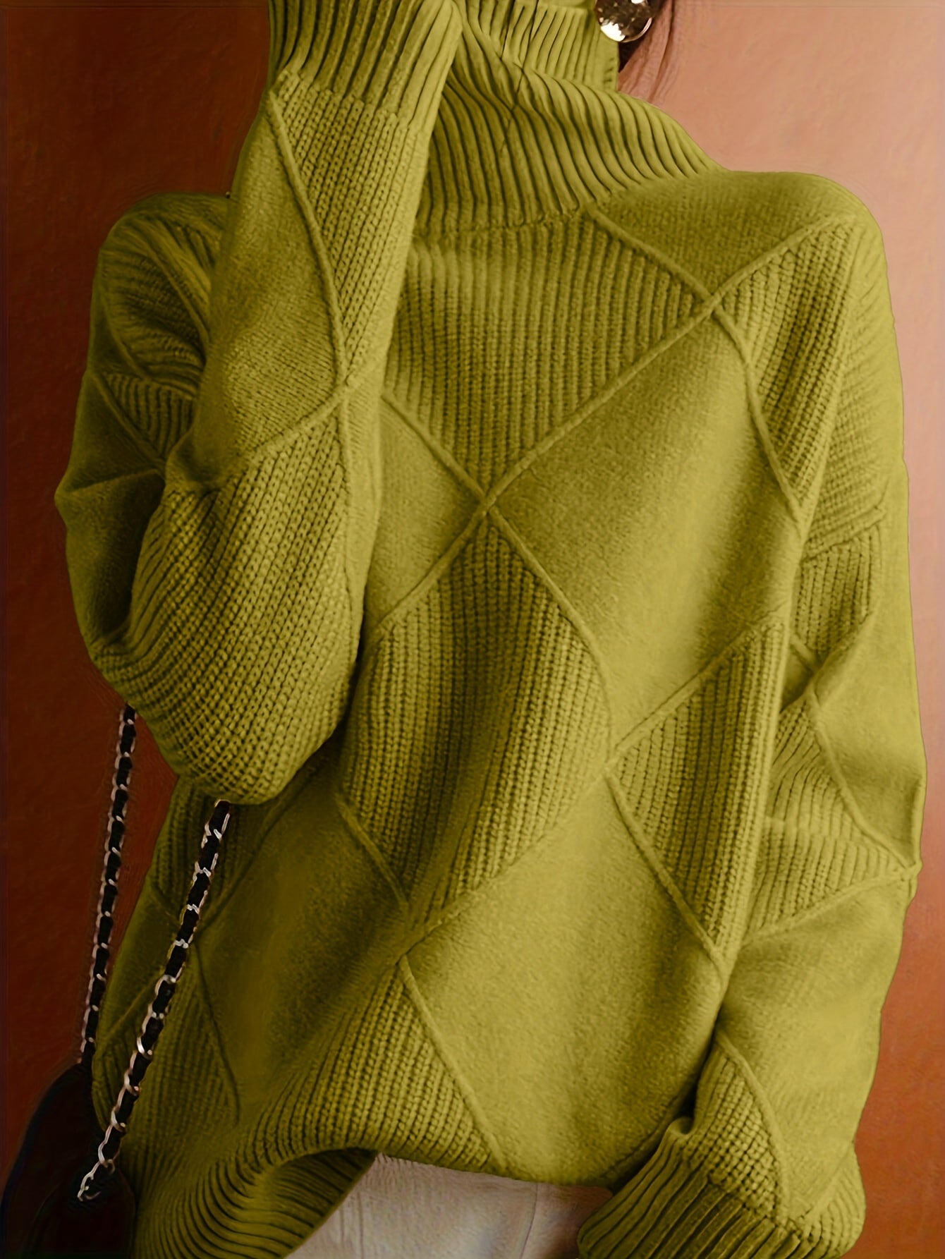 Ameline | Strickpullover mit hohem Kragen