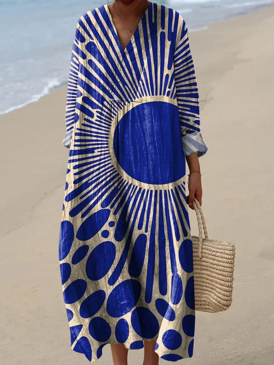 Alizée | Grafisches Sonnenskleid