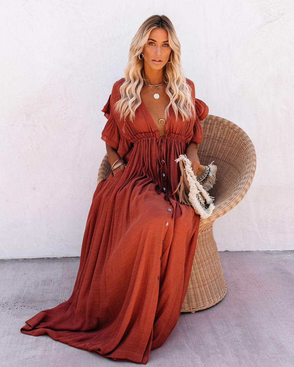 Viraelis - One-Size Sommerbrise Strandkleid