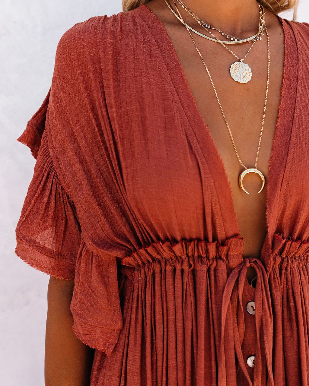 Viraelis - One-Size Sommerbrise Strandkleid