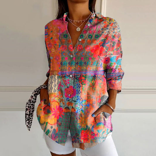 Annika | Bunte Bluse mit verspieltem Druck
