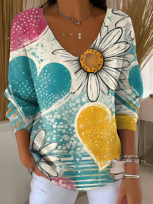 HELENE | Pullover mit V-Ausschnitt