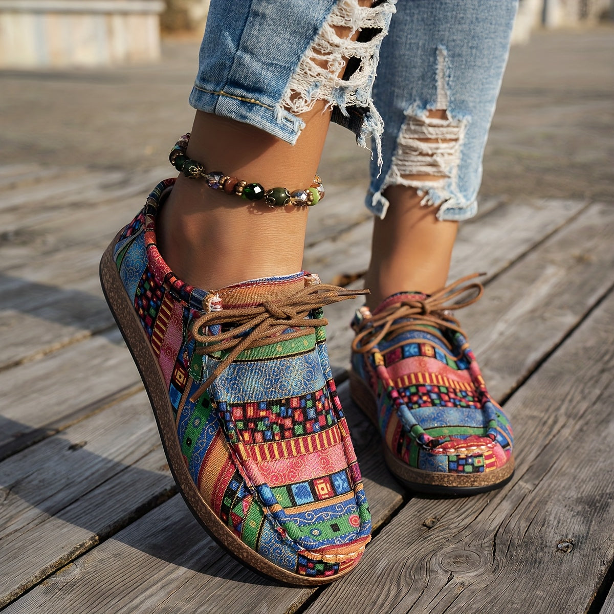 Beeckhoven™ | Bunte Retro Damenschuhe