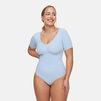T-Shirt-Bodysuit formende Shapewear mit Kordel