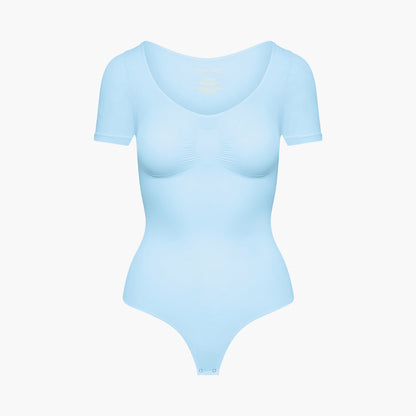 T-Shirt-Bodysuit formende Shapewear mit Kordel